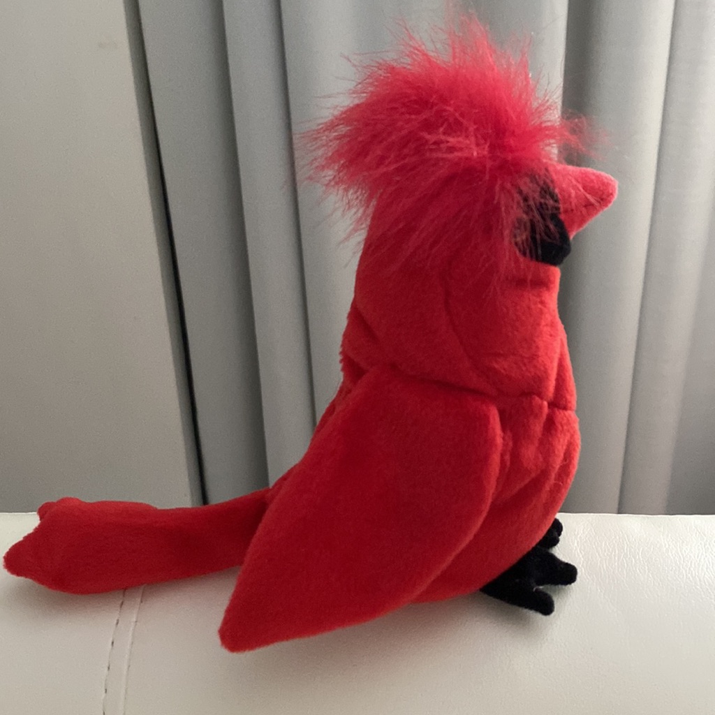 Ty Beanie Baby Original. Mac The Cardinal. Born June 10, 1998. Style#4225. Rare